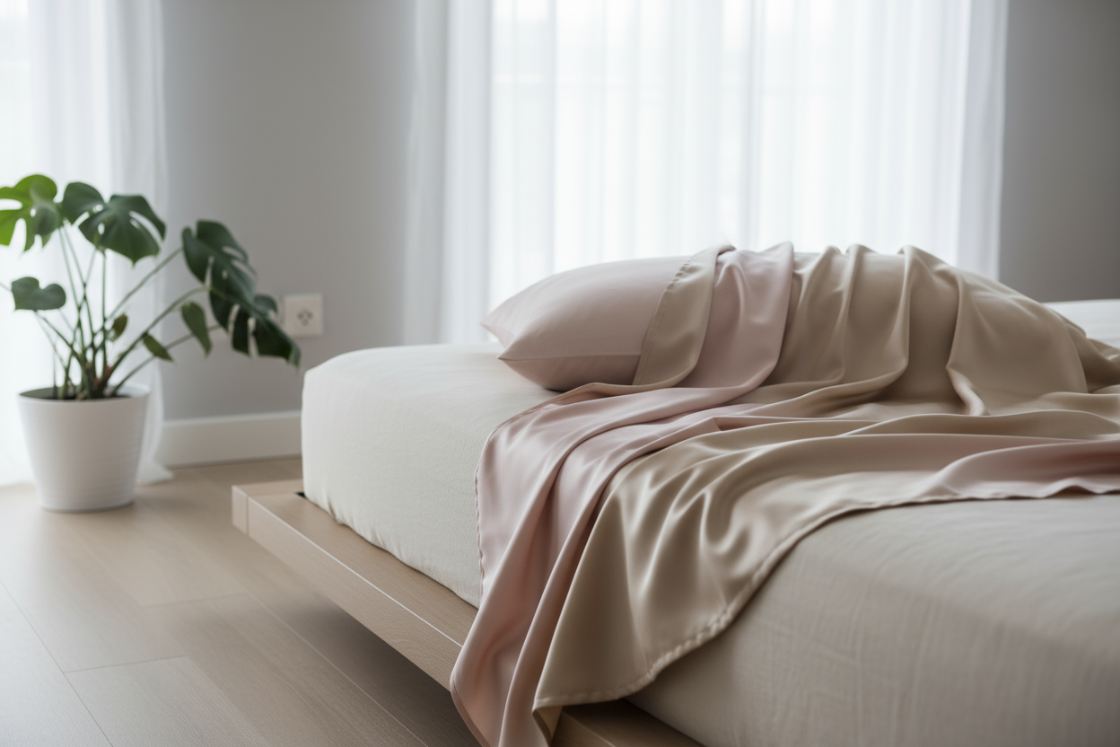 silk pillowcase aesthetic